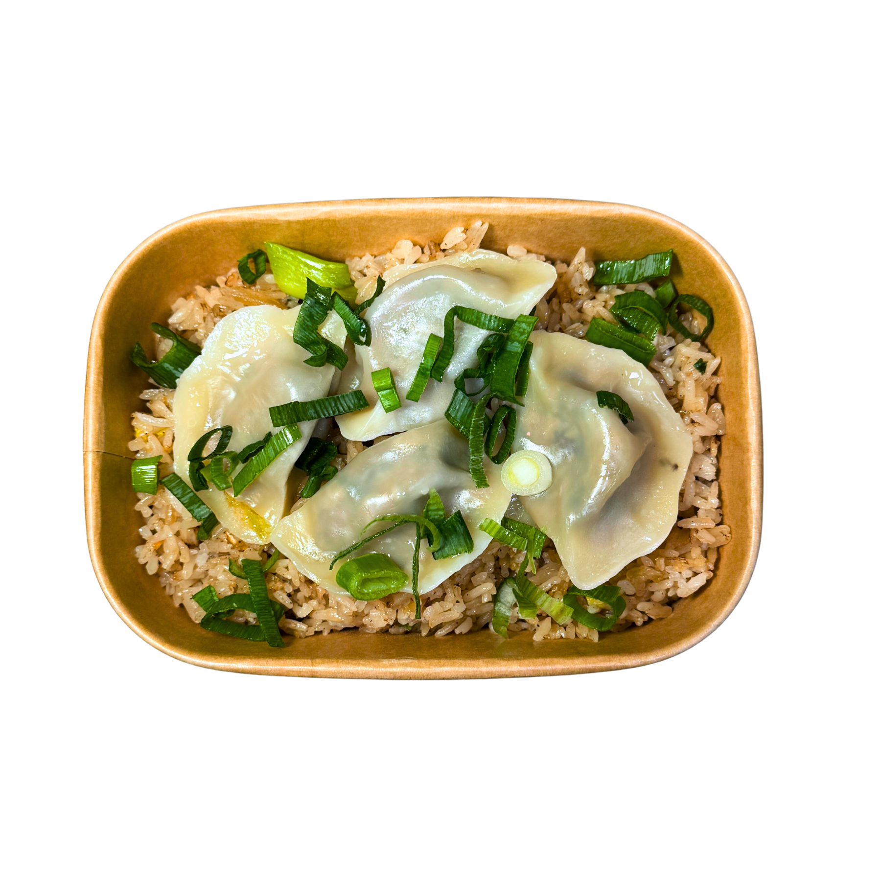 Mushroom dumpling & rice